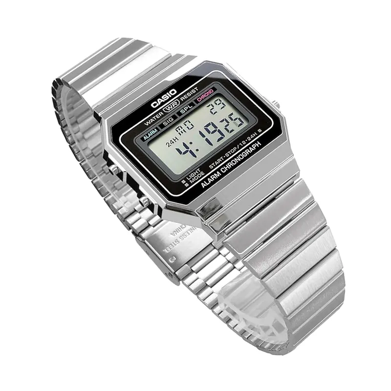 Casio Super Slim Quartz Vintage Digital Unisex Watch- A700W-1ADF